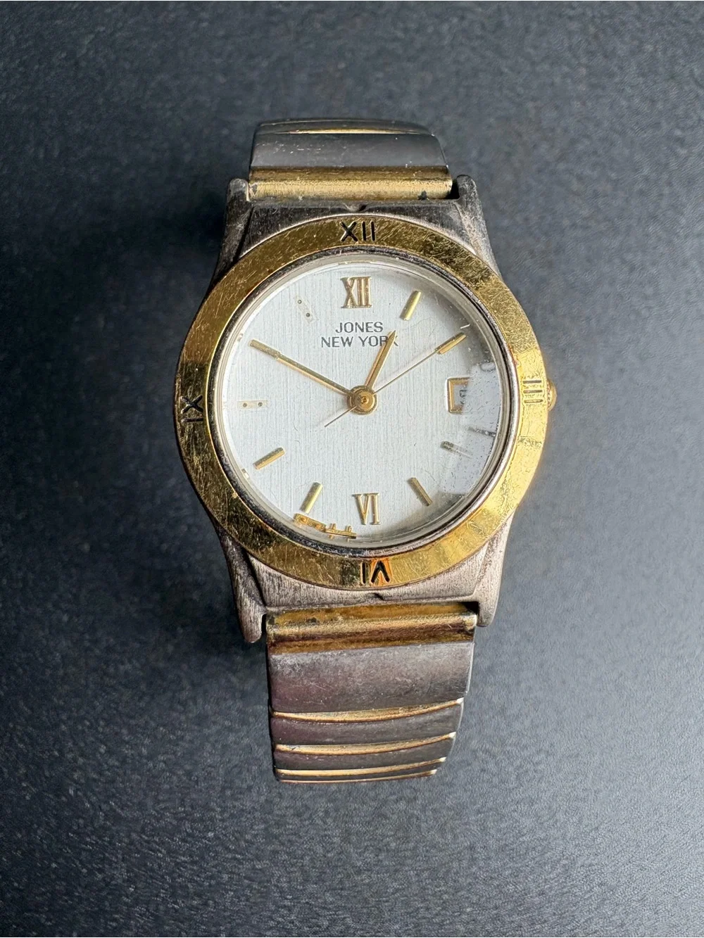 Jones New York Two-Tone Roman Numeral Watch - Gold & Silver‎